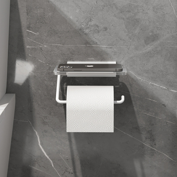 Zidni držač toaletnog papira i kutija za maramice, od akrilno-aluminijskog legura