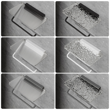 Zidni držač toaletnog papira i kutija za maramice, od akrilno-aluminijskog legura