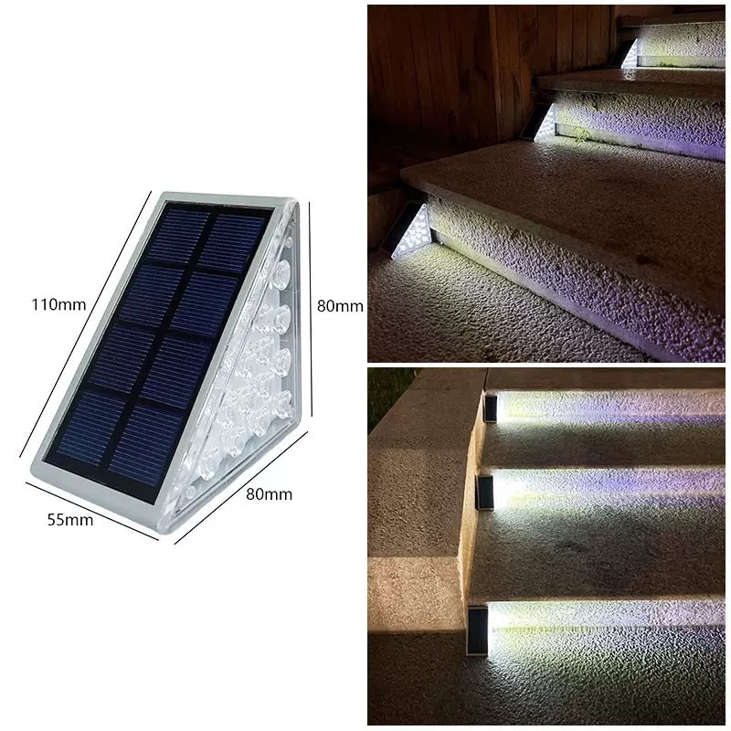Solarne vanjske svjetiljke za dvorište, svjetla za stepenice i zidna svjetla, dekor za vrt i balkon, rasvjeta za ogradu i rukohvat