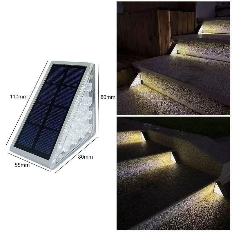 Solarne vanjske svjetiljke za dvorište, svjetla za stepenice i zidna svjetla, dekor za vrt i balkon, rasvjeta za ogradu i rukohvat