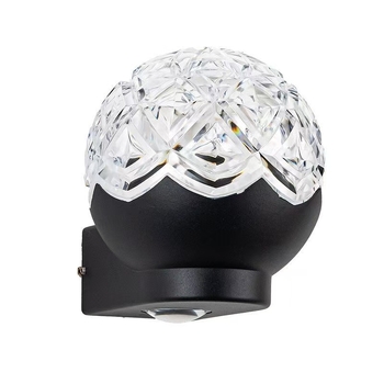 Vanjska zidna svjetiljka za dvorište, solarna, aluminijsko kućište, 18×18×18 cm, IP55, 2 LED čipa, 3000–4000K, 180° snop svjetla, zidna montaža