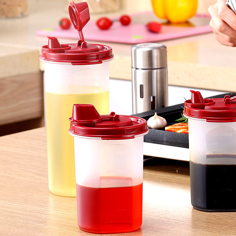 Set plastičnih boca za ulje i začine, prehrambene kvalitete, za kuhinju, s funkcijom prskanja ulja – sojin umak, ulje, sezamovo ulje, med, vino za kuhanje i ocat