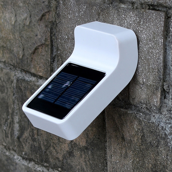 Solarna zidna lampica sa 4 LED za vrt i dvorište, vodootporna vanjska rasvjeta uz ogradu