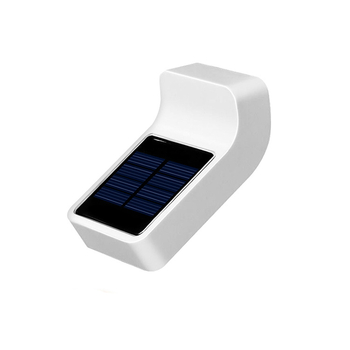 Solarna zidna lampica sa 4 LED za vrt i dvorište, vodootporna vanjska rasvjeta uz ogradu