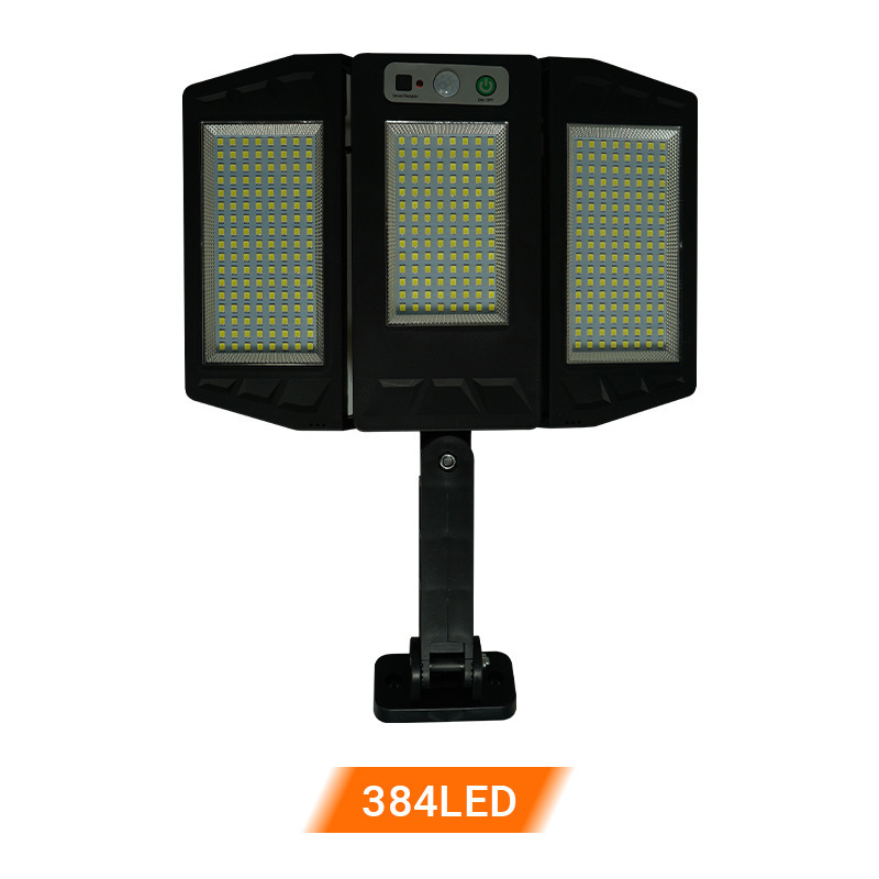 Solarno vanjsko dvorišno sklopivo svjetlo s daljinskim upravljanjem, senzorom pokreta, LED ulična svjetiljka, vodootporna, COB zidna svjetiljka, ultra jaka.