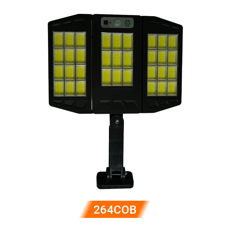 Solarno vanjsko dvorišno sklopivo svjetlo s daljinskim upravljanjem, senzorom pokreta, LED ulična svjetiljka, vodootporna, COB zidna svjetiljka, ultra jaka.