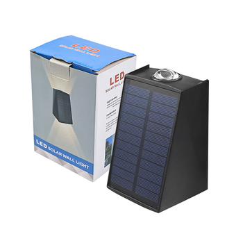 Solarna LED dekorativna vanjska zidna svjetiljka za vrt i vilu, osvjetljenje gore i dolje