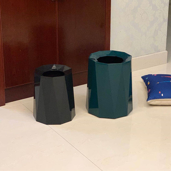 Veliki plastični kanta za kućnu upotrebu, sladak Nordic-Ins stil, moderan minimalistički dizajn, cilindričnog oblika, 5 L, bez poklopca