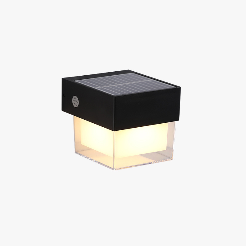 Vanjska solarna LED zidna svjetiljka, IP55, vodootporna, za hodnike, balkone i zidove vile