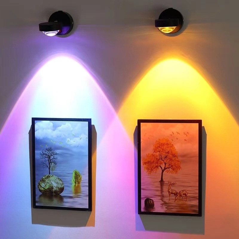 Punjava zidna lampa boje zalaska sunca crvena, za spavaću sobu, noćni ormarić, ulaz, hodnik i dnevnu sobu – bez ugradnje