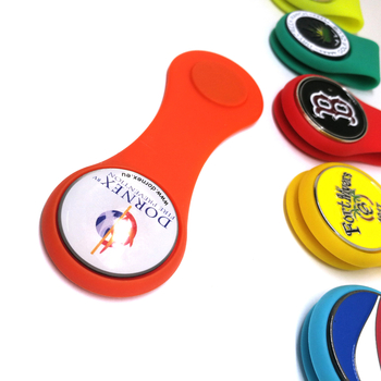 Silikonski klip za golf kapu s magnetskim držačem i markerom lopte, promjer 25 mm