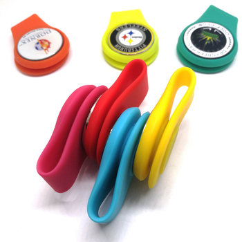 Silikonski klip za golf kapu s magnetskim držačem i markerom lopte, promjer 25 mm