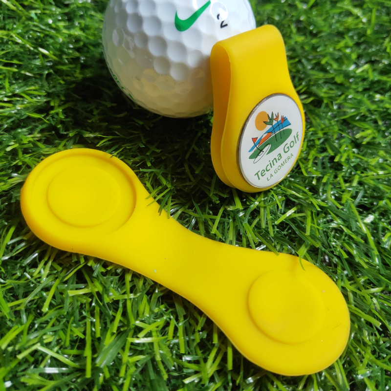 Silikonski klip za golf kapu s magnetskim držačem i markerom lopte, promjer 25 mm