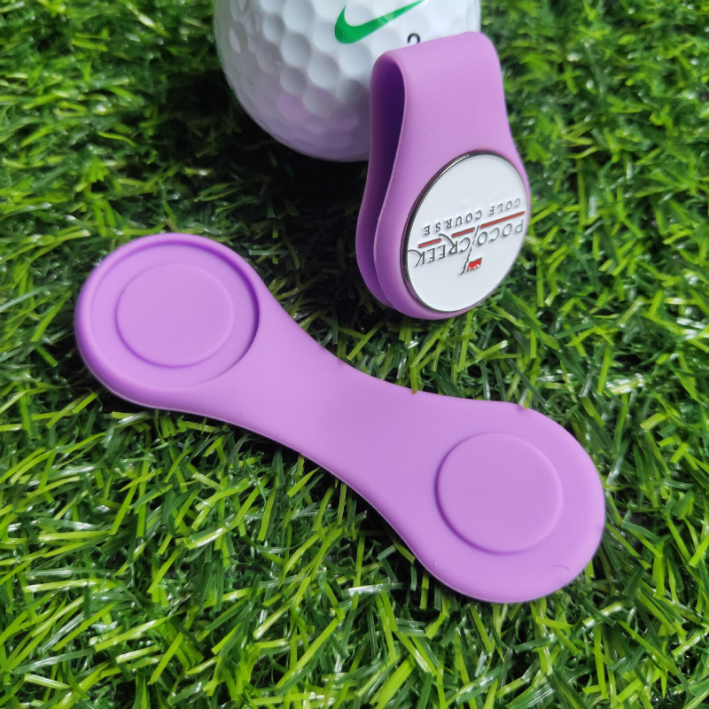 Silikonski klip za golf kapu s magnetskim držačem i markerom lopte, promjer 25 mm