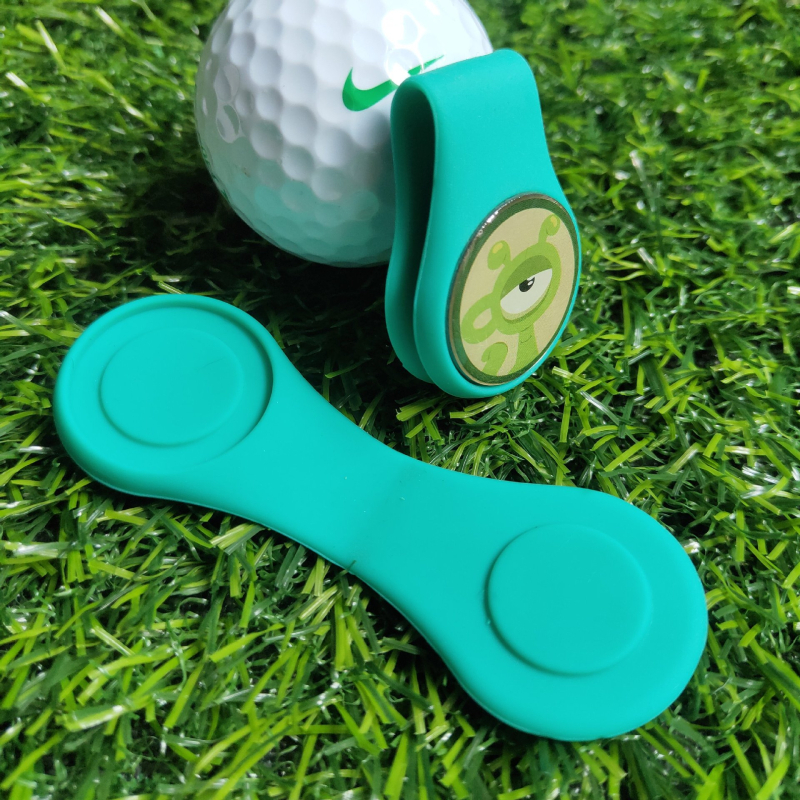 Silikonski klip za golf kapu s magnetskim držačem i markerom lopte, promjer 25 mm