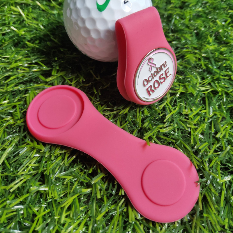 Silikonski klip za golf kapu s magnetskim držačem i markerom lopte, promjer 25 mm