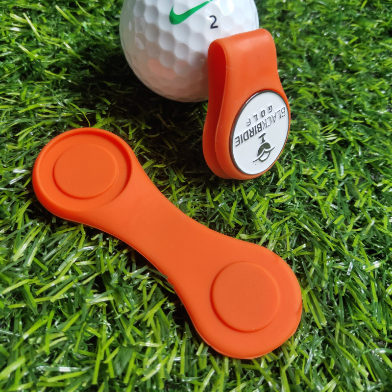Silikonski klip za golf kapu s magnetskim držačem i markerom lopte, promjer 25 mm
