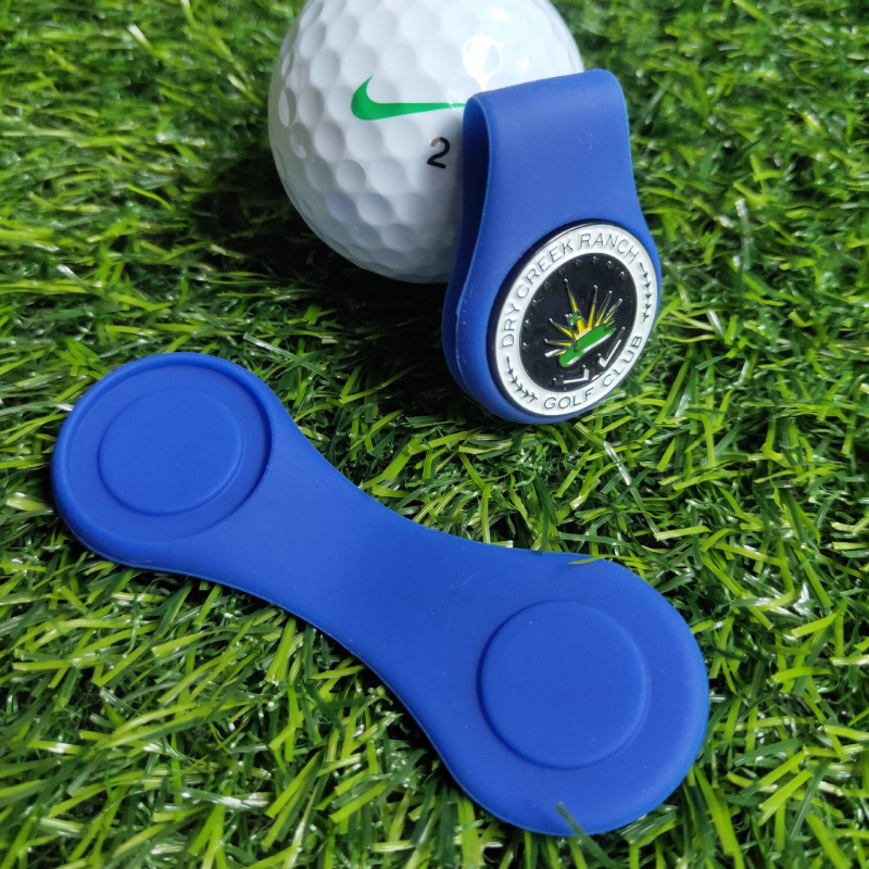 Silikonski klip za golf kapu s magnetskim držačem i markerom lopte, promjer 25 mm