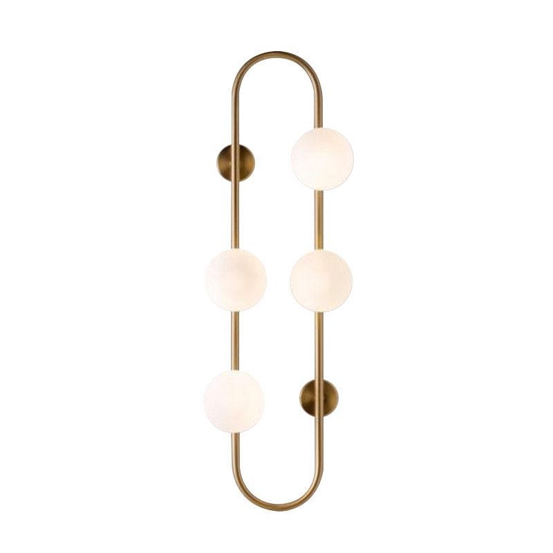 Designer Magic Bean zidna svjetiljka, nordijski minimalistički stil, staklena kugla, metalno tijelo, LED, promjer 24 cm, prekidač na zidu