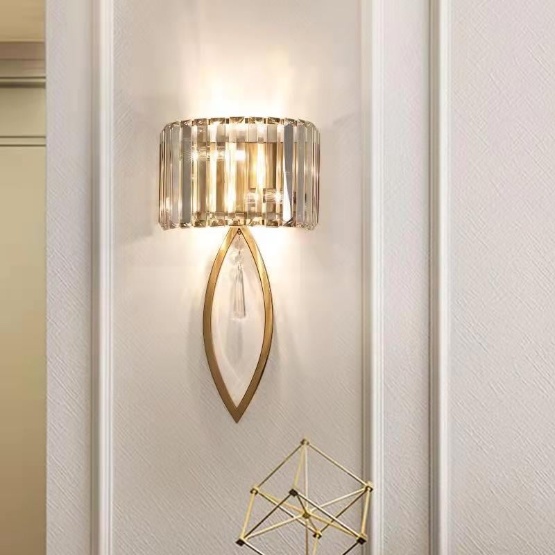 Kristalna zidna lampa, nordijski minimalistički stil, LED za dnevni boravak, hodnik, stubište i spavaću sobu