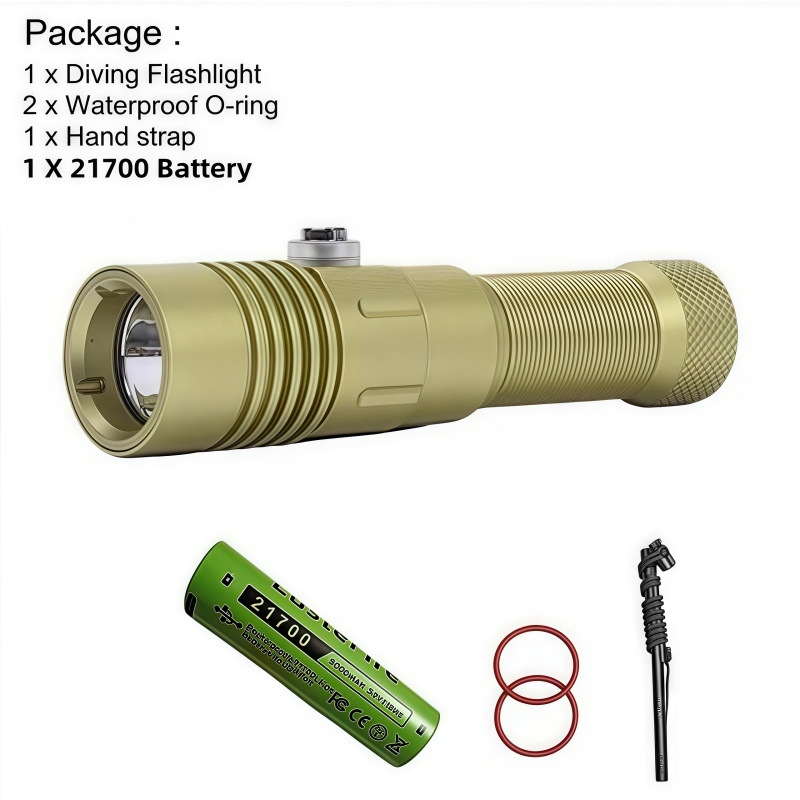 Potapljačka LED svjetiljka SST40 2000 lumena, baterija 21700, vodootporna do 150 m
