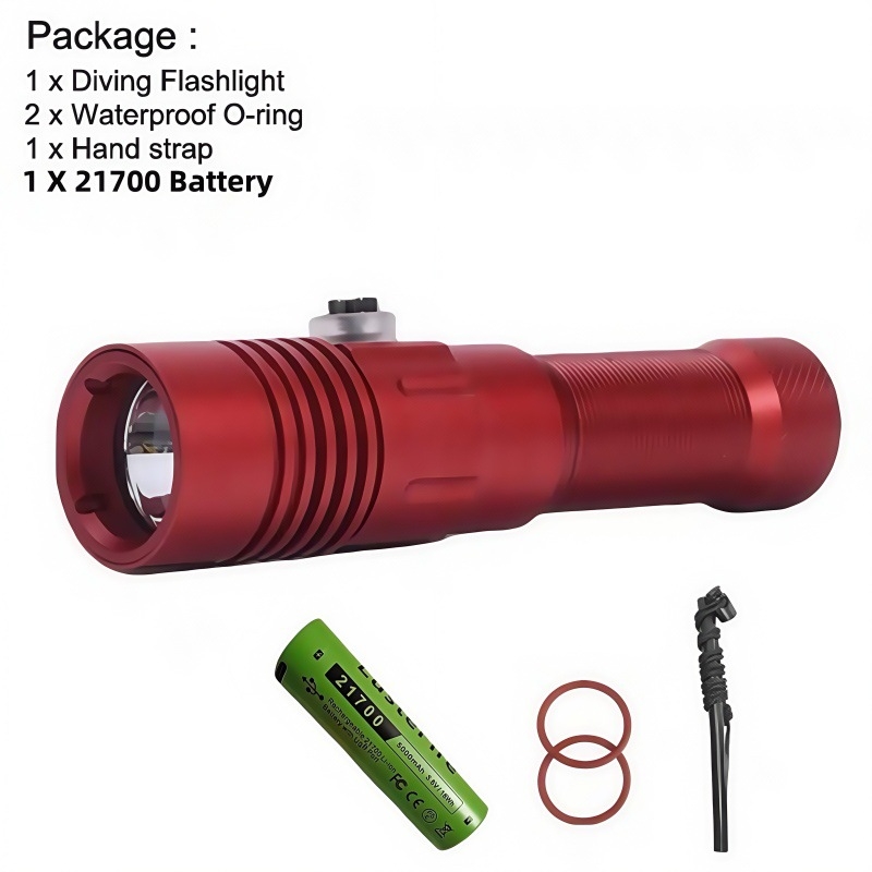 Potapljačka LED svjetiljka SST40 2000 lumena, baterija 21700, vodootporna do 150 m