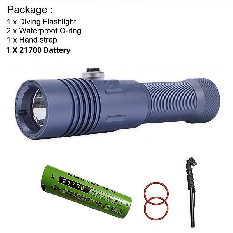 Potapljačka LED svjetiljka SST40 2000 lumena, baterija 21700, vodootporna do 150 m