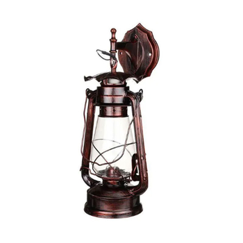 Zidna lampa za hodnik kineskog restorana, vintage fenjer na kerosen, kovani željezo, europska antik dekorativna svjetiljka
