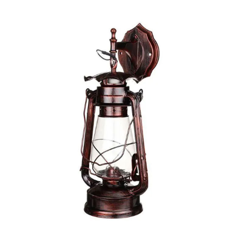 Zidna lampa za hodnik kineskog restorana, vintage fenjer na kerosen, kovani željezo, europska antik dekorativna svjetiljka