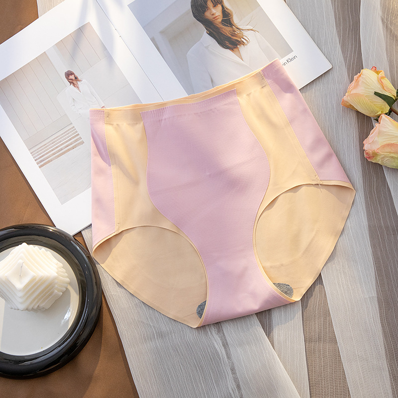 Ženske gaćice s visokim strukom, prozračna ice-silk tkanina, podizanje stražnjice, plus veličina, pamukova podstava, japanskog stila