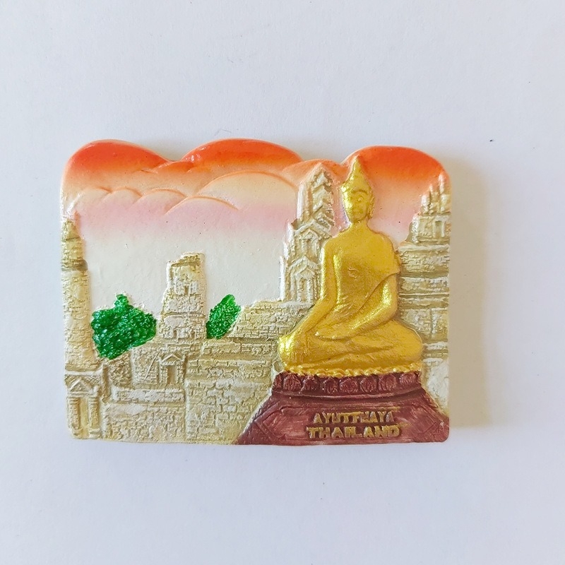 Phuket, Tajland — 3D magnetski magnet za hladnjak s pogledom na more, ručni rad od smole, suvenir s putovanja
