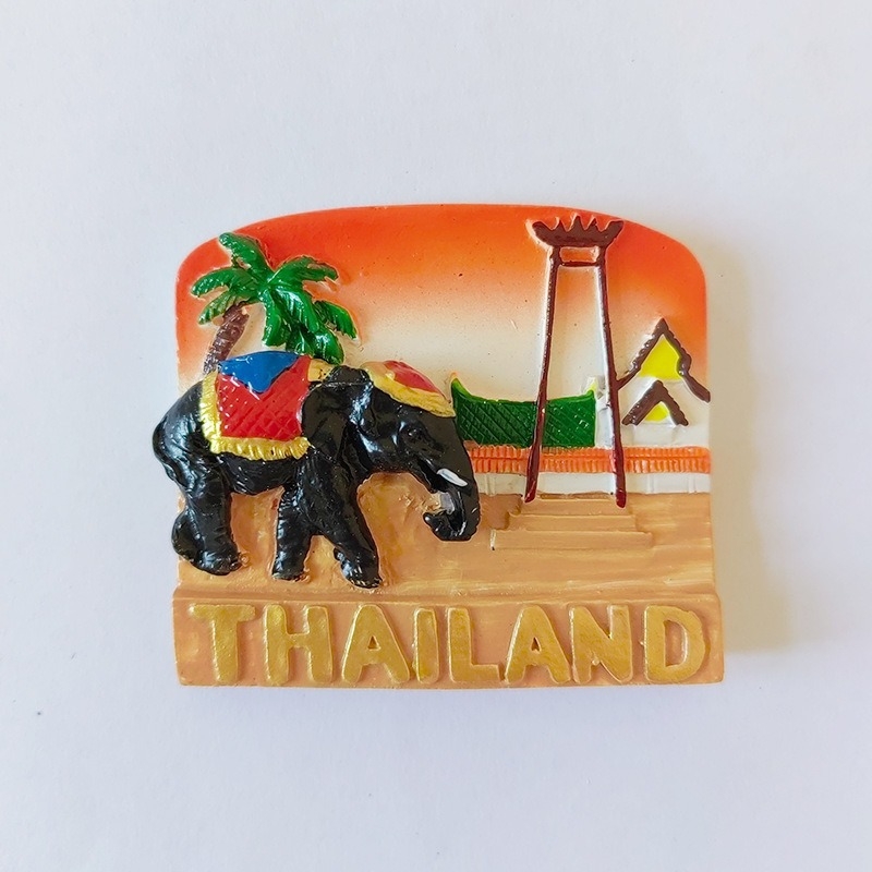 Phuket, Tajland — 3D magnetski magnet za hladnjak s pogledom na more, ručni rad od smole, suvenir s putovanja