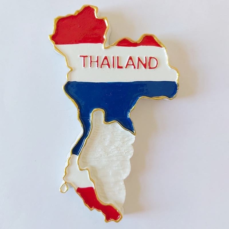 Phuket, Tajland — 3D magnetski magnet za hladnjak s pogledom na more, ručni rad od smole, suvenir s putovanja