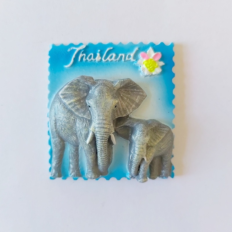 Phuket, Tajland — 3D magnetski magnet za hladnjak s pogledom na more, ručni rad od smole, suvenir s putovanja