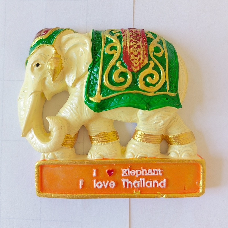 Phuket, Tajland — 3D magnetski magnet za hladnjak s pogledom na more, ručni rad od smole, suvenir s putovanja
