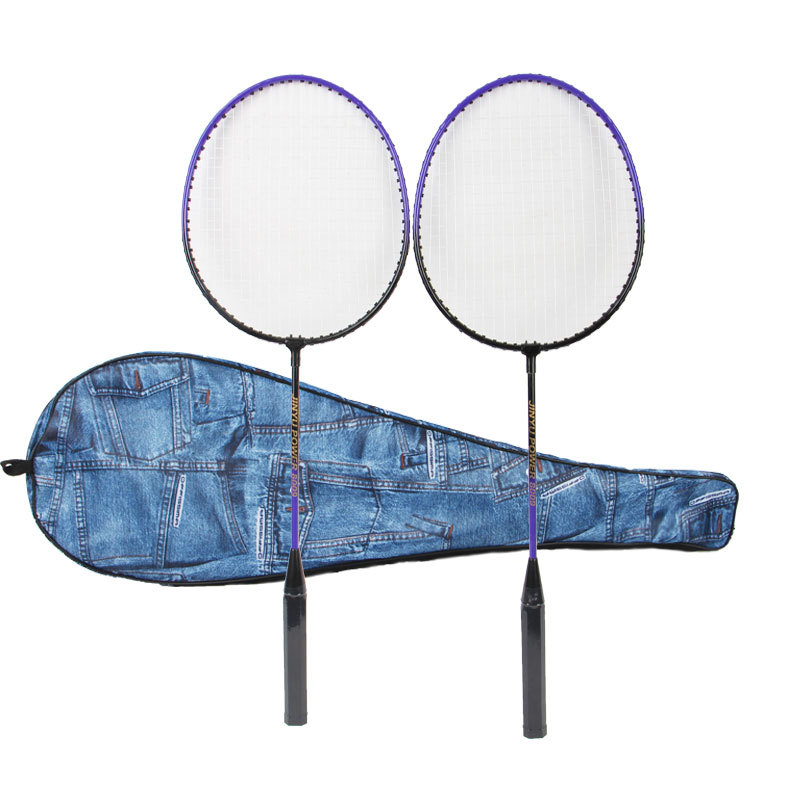 Jinyu legirani badminton reketa, za početnike, odrasle i djecu, set od 2 komada, izdržljiva jednokomponentna konstrukcija za trening i natjecanje
