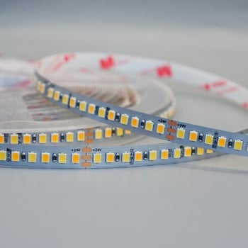 LED traka s punim spektrom, niskonaponska 24V, samoljepljiva, SMD-5050, dvostruka temperatura boje, unutarnje osvjetljenje, CRI 98