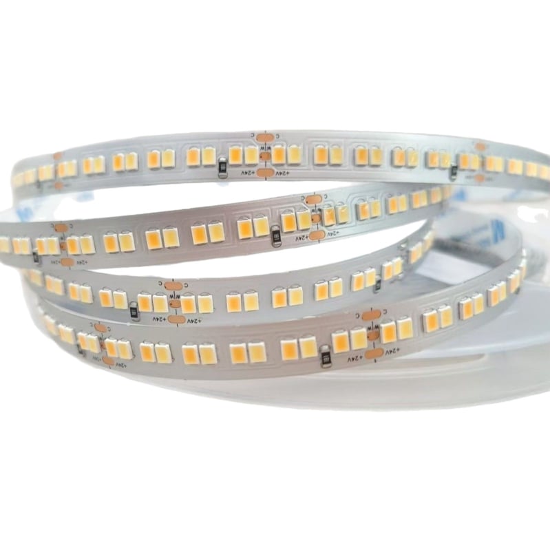 LED traka s punim spektrom, niskonaponska 24V, samoljepljiva, SMD-5050, dvostruka temperatura boje, unutarnje osvjetljenje, CRI 98