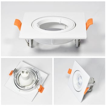 Kućište GU10 stropne lampe, ugradbeni MR16 nosač, aluminijsko odliveno kućište lampe