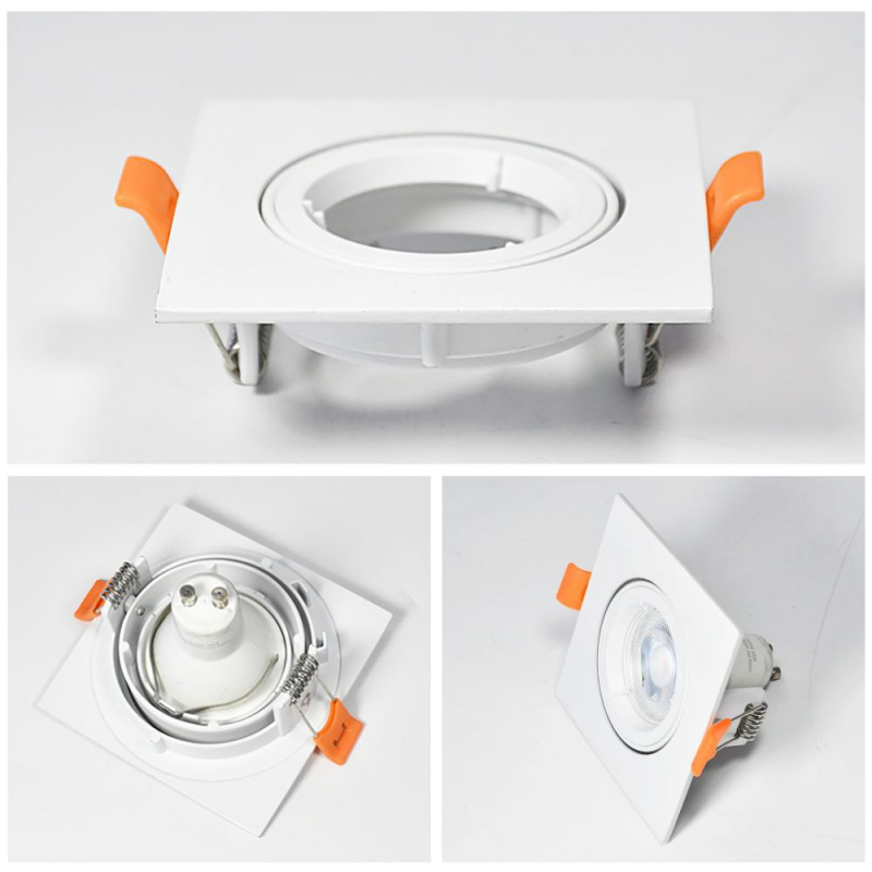 Kućište GU10 stropne lampe, ugradbeni MR16 nosač, aluminijsko odliveno kućište lampe