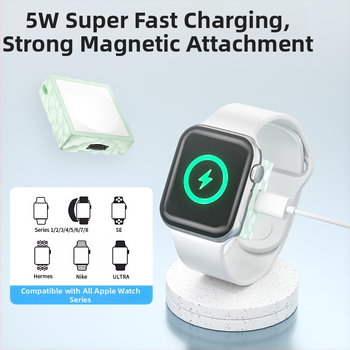 Încărcător wireless magnetic pentru Apple Watch – încărcare rapidă 5W