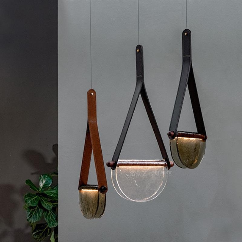 Staklena viseća svjetiljka, skandinavski moderni minimalistički stil, za spavaću sobu, dnevni boravak, blagovaonu, kafić i butik