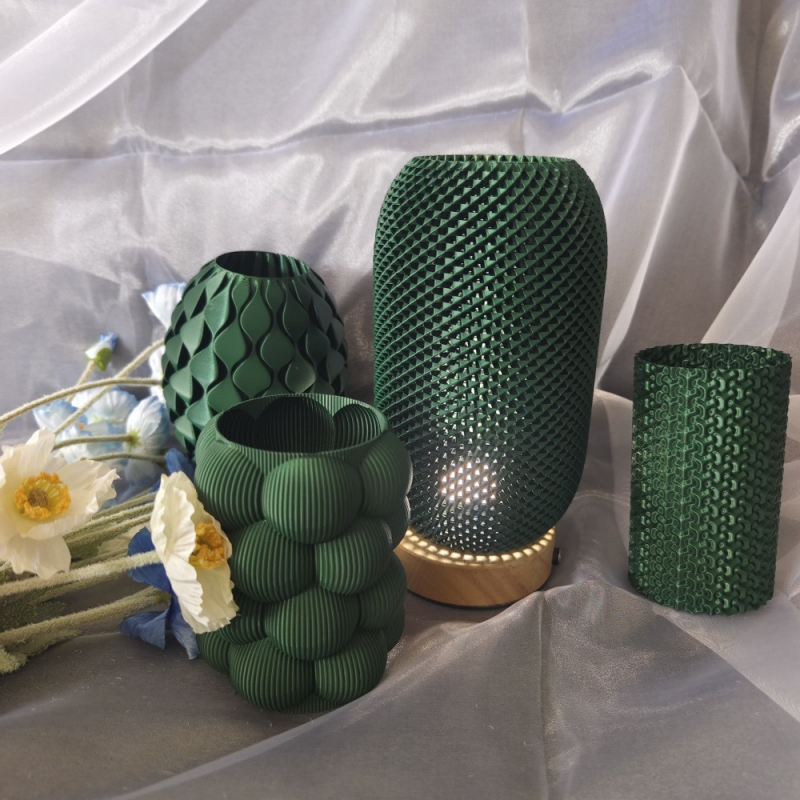 Prilagođeni 3D-tisani abažur i kućište lampe, mala serija, posebni oblici, dodaci, abažur sa suhim cvijećem