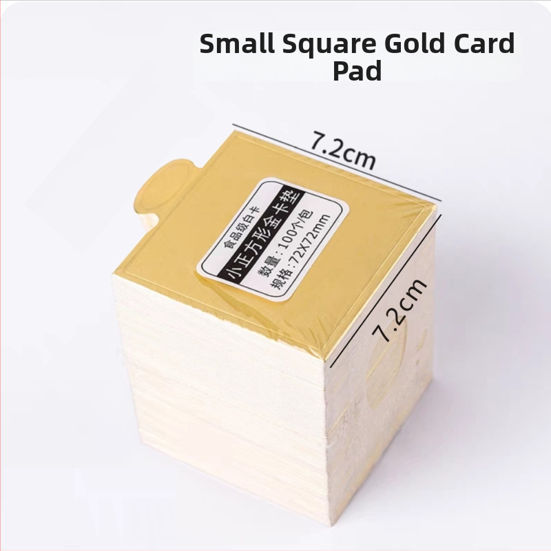 Trojuholníková podložka na dno torty so šifón mousse, Basque cheesecake, zlatý kartón