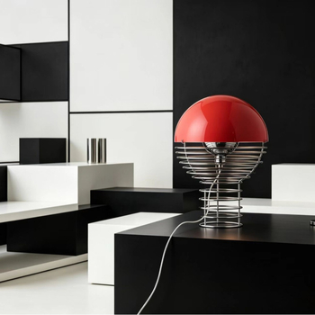 Stolna lampa s žaruljom, moderan energetski štedljiv dizajn, Bauhaus stil sredine stoljeća, kreativna personalizirana noćna svjetiljka za gostinjske sobe