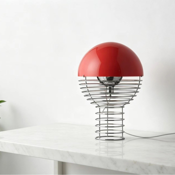 Stolna lampa s žaruljom, moderan energetski štedljiv dizajn, Bauhaus stil sredine stoljeća, kreativna personalizirana noćna svjetiljka za gostinjske sobe