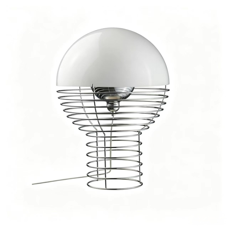 Stolna lampa s žaruljom, moderan energetski štedljiv dizajn, Bauhaus stil sredine stoljeća, kreativna personalizirana noćna svjetiljka za gostinjske sobe
