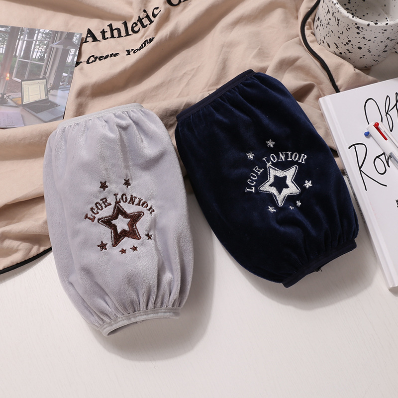 Crni unisex zaštitni rukav za posao, kratki model, protiv prljavštine, poliester, jedna veličina