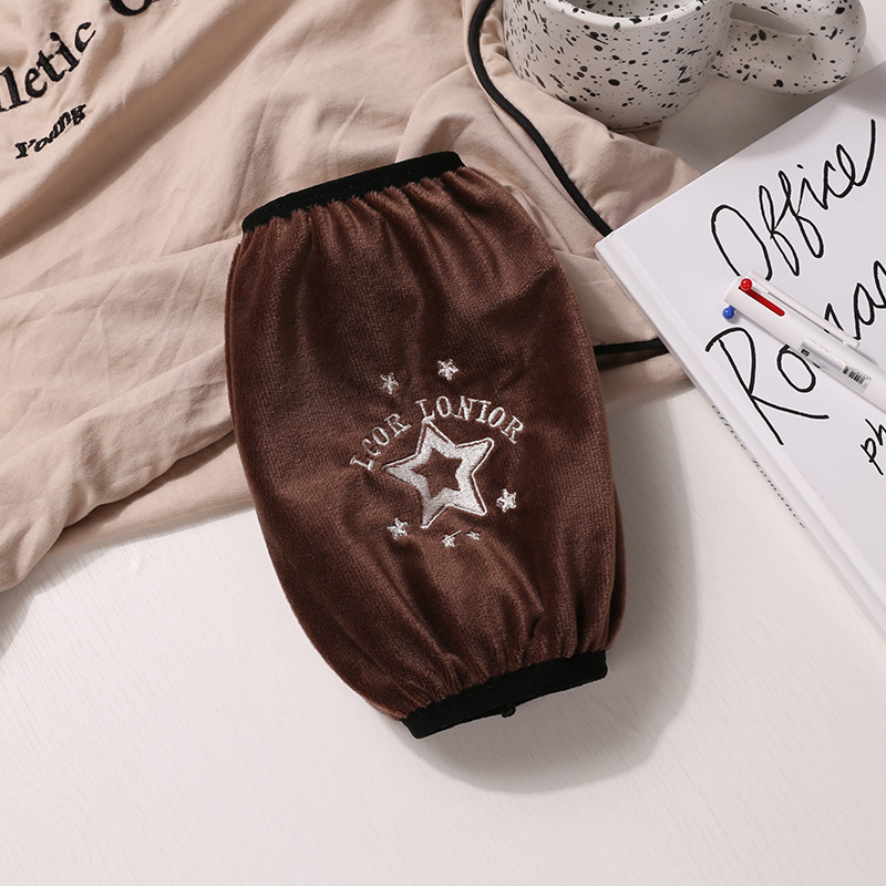 Crni unisex zaštitni rukav za posao, kratki model, protiv prljavštine, poliester, jedna veličina