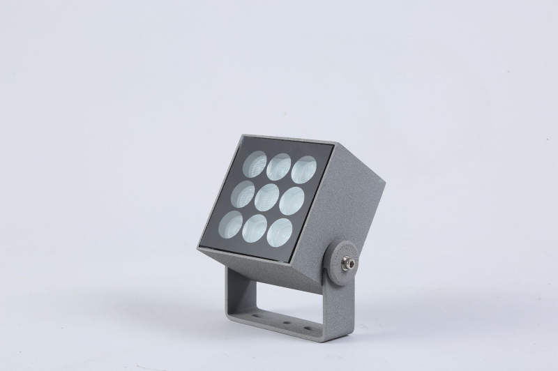 Kvadratno kućište od lijevane aluminijske legure, vodootporno, skup kućišta za vanjski LED reflektor, 90×90 mm, 9–12W